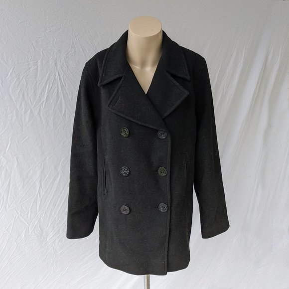 J. Percy Wool Pea Coat - Picture 1 of 4